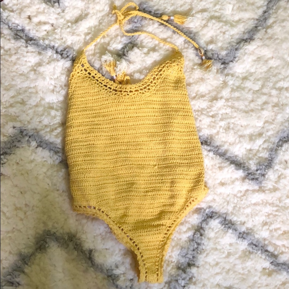 Free people crochet one piece